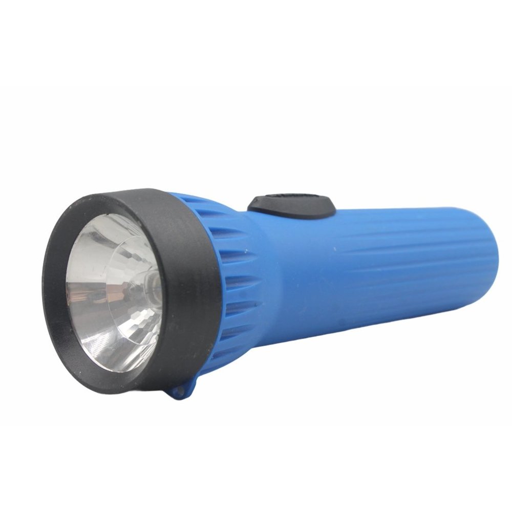 Eveready Lightweight Easy Hold 7' Blue Plastic Flashlight